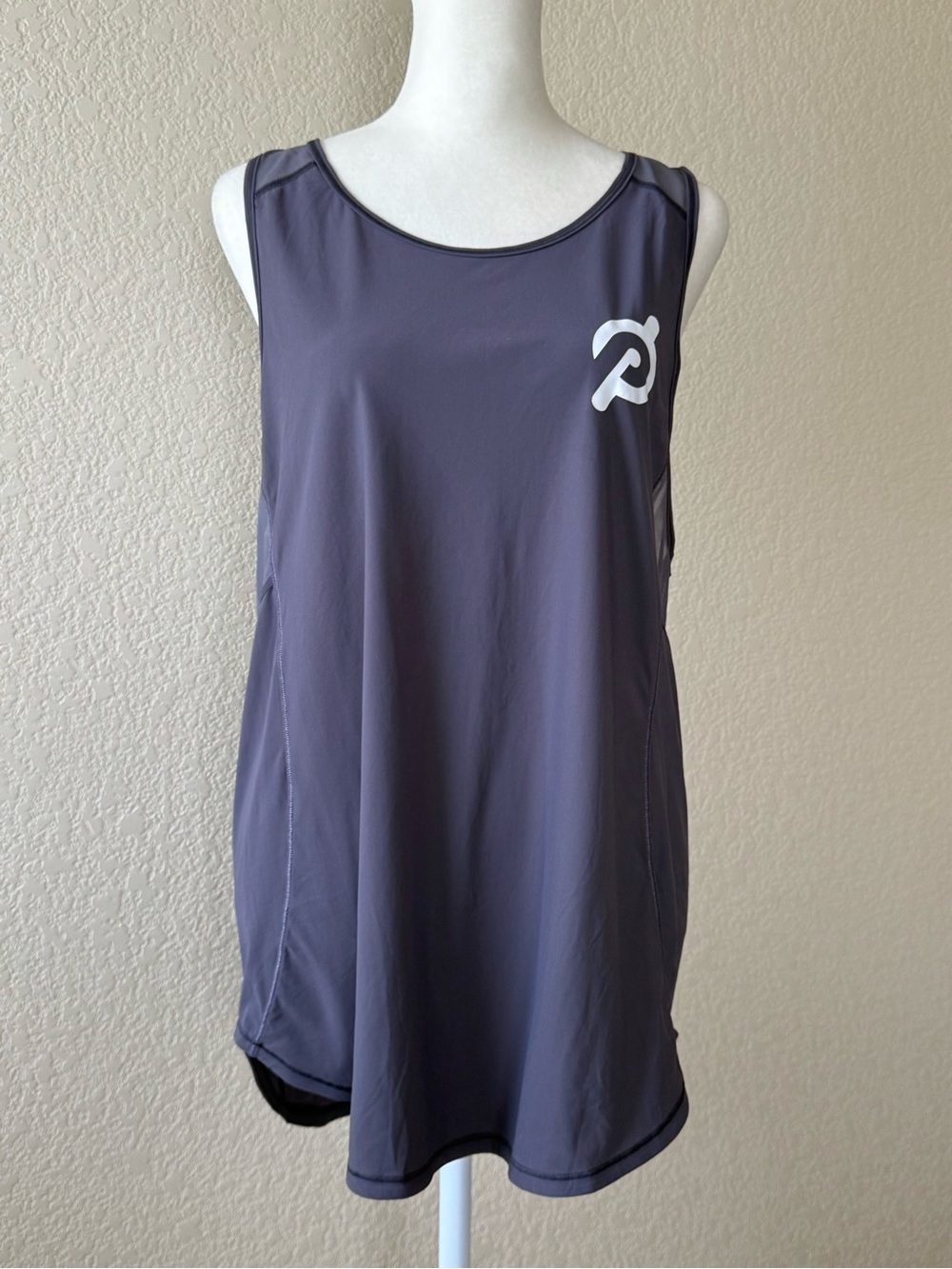 Peloton x lululemon Gray Mesh Back Workout Tank Estimated L/XL